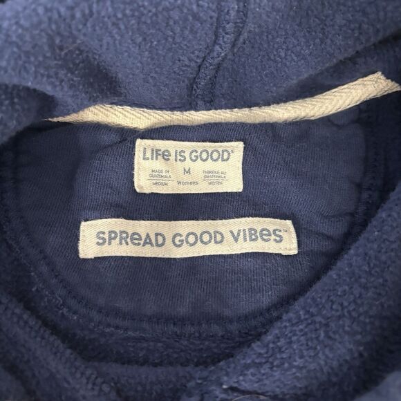 Life Is Good Women's M Winter Lake Walk Simply True Fleece Hoodie Sweatshirt - Picture 6 of 7